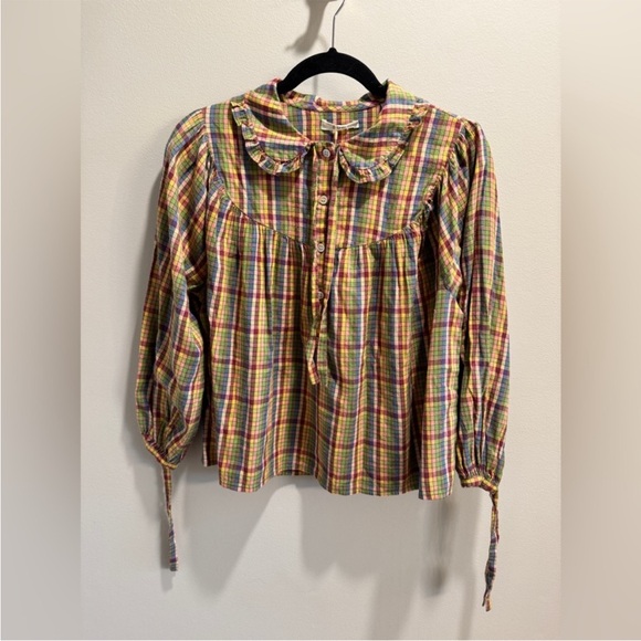 Doen Multicolor Plaid Button-Down Shirt - Picture 3 of 4